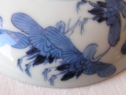 Chawan (lidded bowl) with cranes, 1800-1840 - Image 7