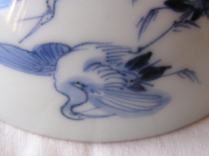 Chawan (lidded bowl) with cranes, 1800-1840 - Image 5