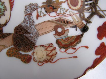 Plate with musical instruments marked "Imura", 1912-1926 - Image 2