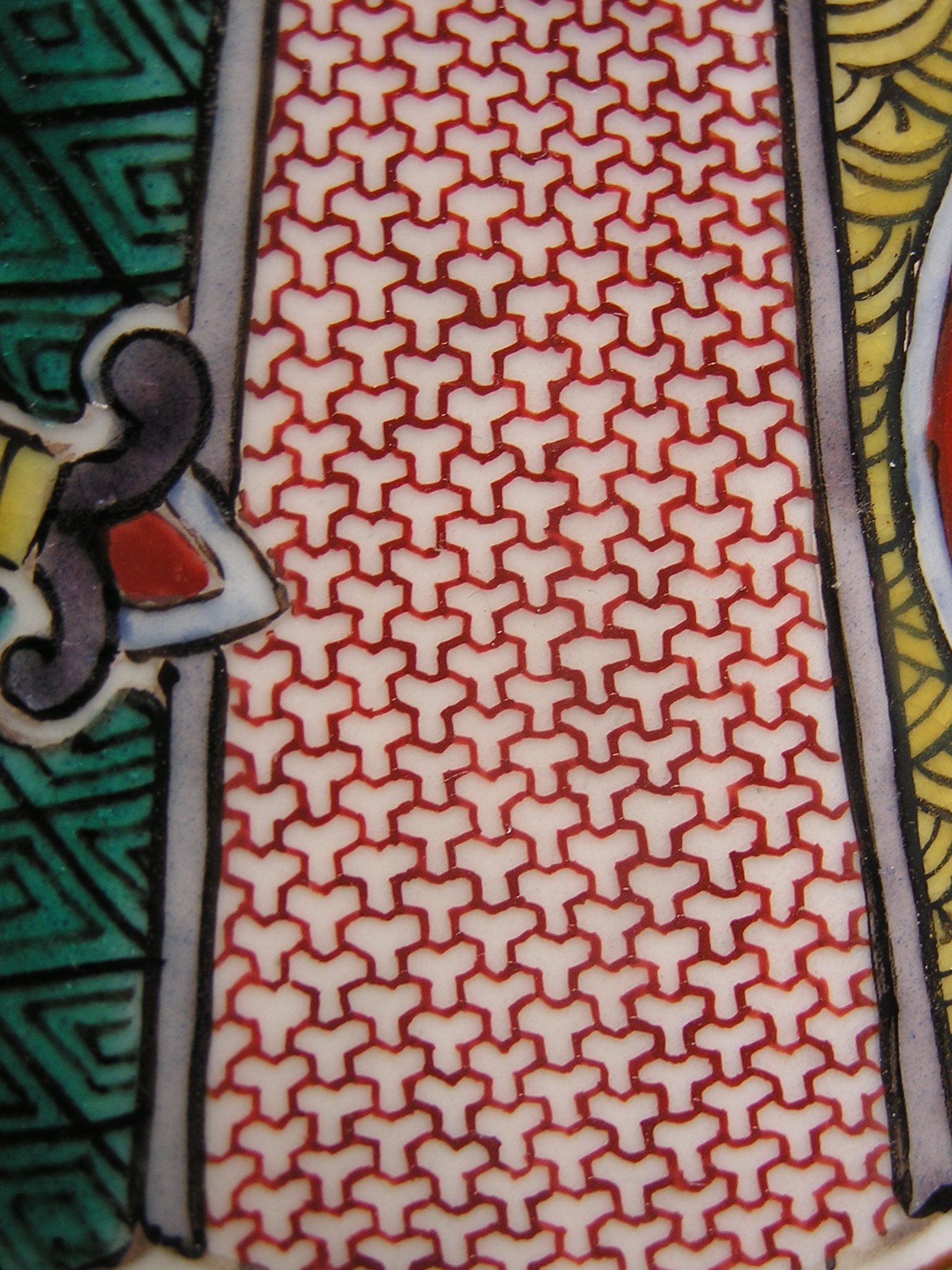 Kutani charger with festival, 1912-1926 - Image 7