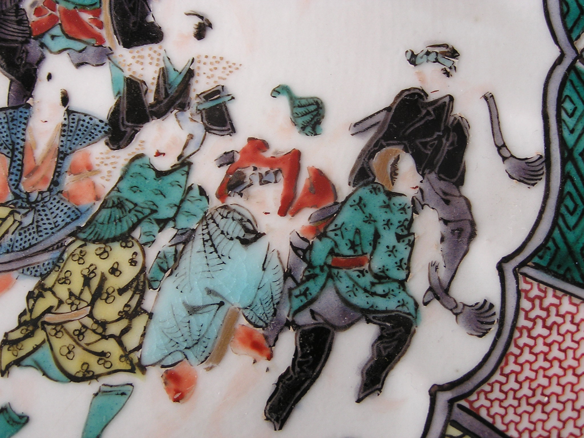 Kutani charger with festival, 1912-1926 - Image 3