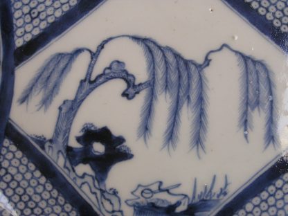 Oval plate with willow, 1780-1810 - Image 5