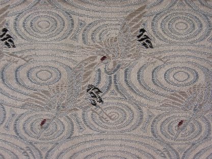 Silk obi with cranes, 1920-1940 - Image 2