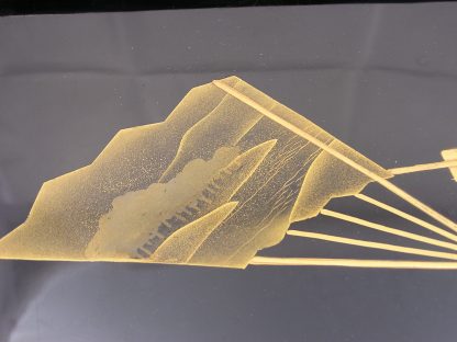 Lacquer tray with fans, 1900-1912 - Image 4