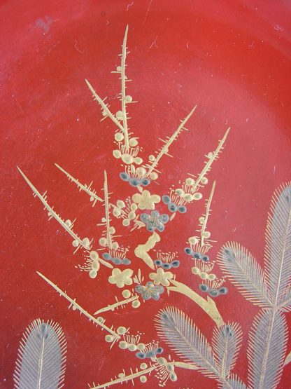Lacquer bowl with pine branches, 1868-1912 - Image 4