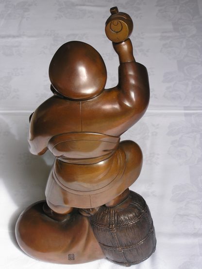 Figure of Daikoku marked Eizan, 1868-1912 - Image 6