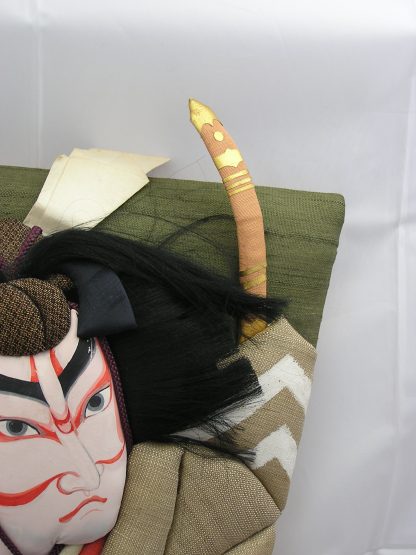Hagoita with kabuki figure of Benkei, 1950-1960 - Image 3