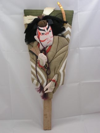 Hagoita with kabuki figure of Benkei, 1950-1960