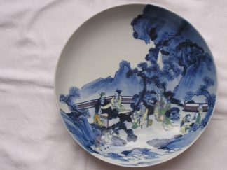 Kyoyaki plate by Takahashi Dohachi