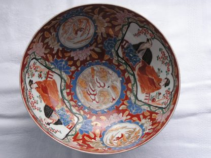 Bowl with Heian period couple, 1850-1870 - Image 2