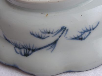 Small twelve-lobed bowl with landscape, 1780-1830 - Image 8