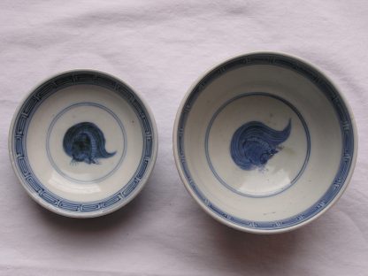 Lidded bowl (chawan) with crane and bearded turtle, 1800-1830 - Image 6