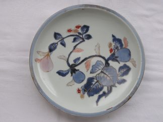 Imari plate with aubergines, 1700-1750