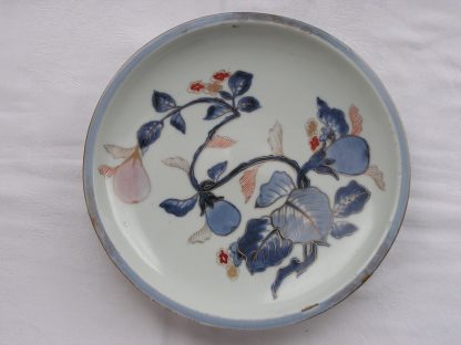 Imari plate with aubergines, 1700-1750