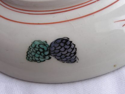 Kutani plate with landscape marked "fuku", 1900-1912 - Image 7