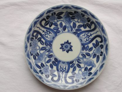 Hirado plate marked "Kishou", 1868-1912