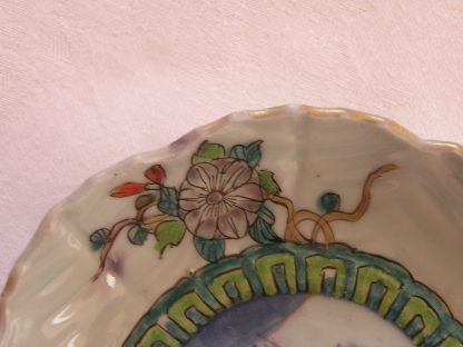 Eight-lobed plate with floral decoration, 1800-1830 - Image 3