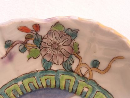 Eight-lobed plate with floral decoration, 1800-1830 - Image 7