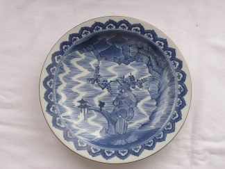 Plate with landscape, 1700-1750