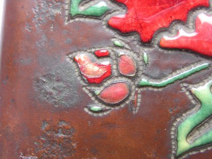 Copper box with cloisonné hibiscus, 1900-1920 - Image 6