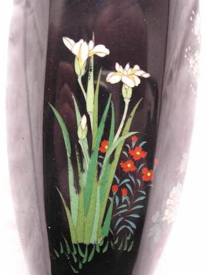 Cloisonné vase with flowers, 1900-1912 - Image 7