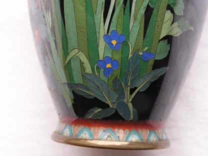Cloisonné vase with flowers, 1900-1912 - Image 9