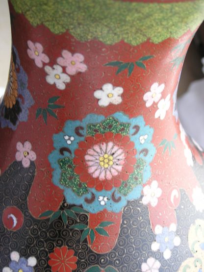 Large vase with floral decoration, 1890-1910 - Image 4