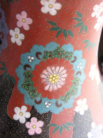 Large vase with floral decoration, 1890-1910 - Image 8