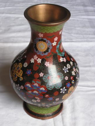 Large vase with floral decoration, 1890-1910
