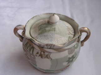 Banko "marble" sugar pot, 1868-1912