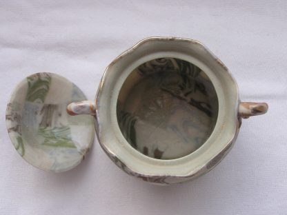 Banko "marble" sugar pot, 1868-1912 - Image 8