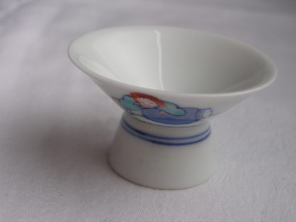 Sake cup with sleeping Shojo, Kakiemon XII (1917-1963)