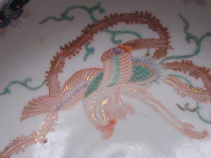 Fukagawa bowl with phoenix and paulownia leaves, 1880-1900 - Image 3