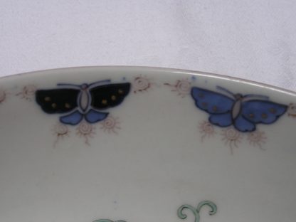 Fukagawa bowl with phoenix and paulownia leaves, 1880-1900 - Image 6