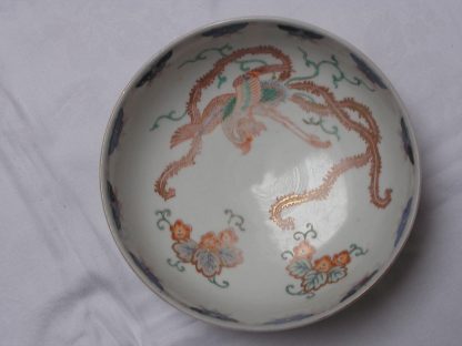 Fukagawa bowl with phoenix and paulownia leaves, 1880-1900 - Image 2