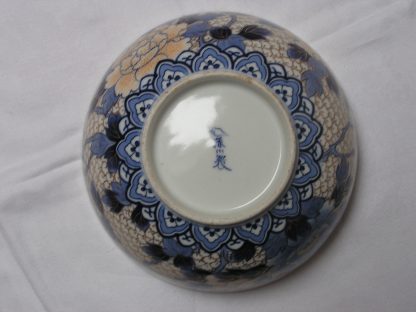 Fukagawa bowl with phoenix and paulownia leaves, 1880-1900 - Image 7