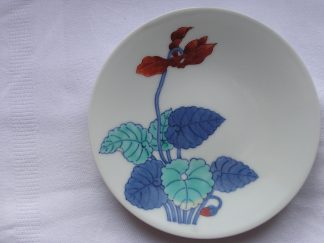 Imaemon plate with flower, 1950-1970