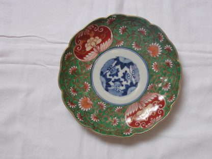 Floral eight-lobed plate, 1840-1860