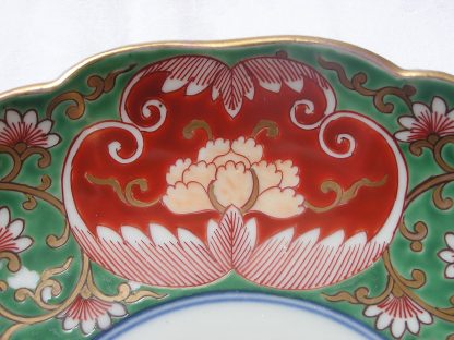 Floral eight-lobed plate, 1840-1860 - Image 3