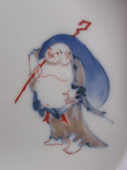 Square plate with hotei, Kakiemon XII (1917-1963) - Image 2