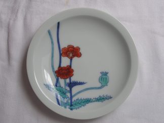 Imaemon plate with poppies, 1950-1970