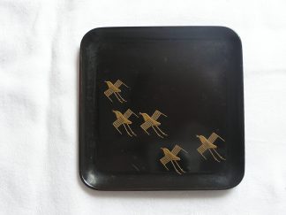 Small square plate with birds, 1900-1912
