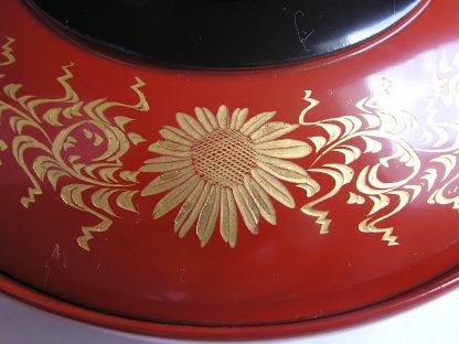Chawan (lidded bowl) with floral decoration, 1912-1926 - Image 5