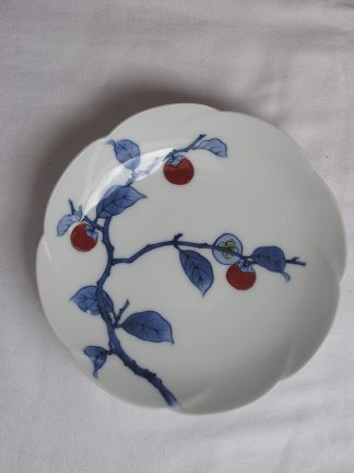 Plate with persimmon plant, Kakiemon XIII (1963-1982)