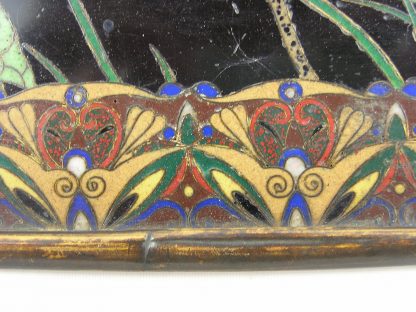 Plaque with lotus flowers and insects, 1890-1912 - Image 6