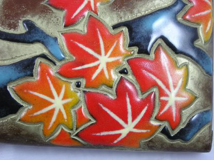 Copper box with cloisonné maple branch, 1900-1912 - Image 3