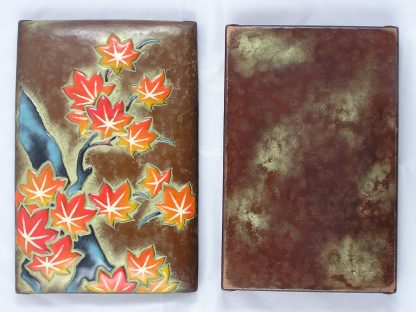 Copper box with cloisonné maple branch, 1900-1912 - Image 4