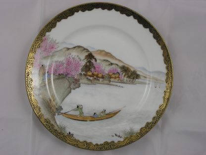Kutani or Yokohama plate with seascape (2), 1912-1926