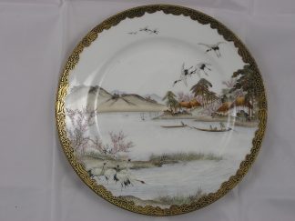 Kutani or Yokohama plate with seascape (3), 1912-1926