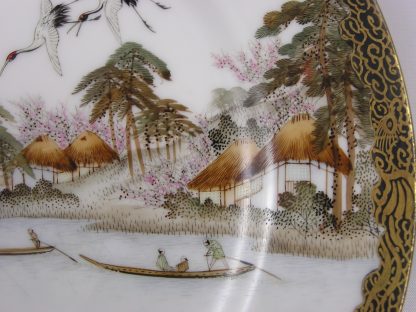 Kutani or Yokohama plate with seascape (3), 1912-1926 - Image 4